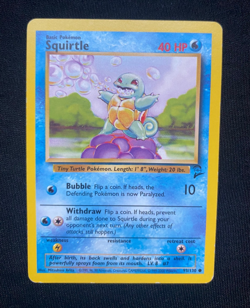 Squirtle 093/130 Pokemon Base Set 2 Regular (LP/MP) - Image 1