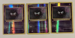 3x TCG Gastly #47/108 Reverse Holo Pokemon Evolutions LP - Image 1