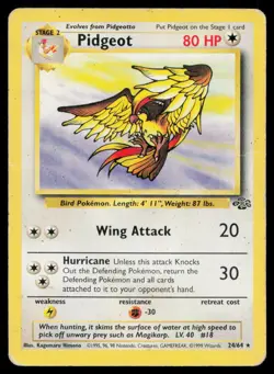 Pidgeot 24/64 R Jungle Pokemon Unlimited DMG - Image 1