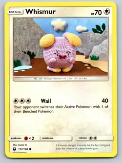 Whismur 117/168 Common Celestial Storm Pokemon Near Mint - Image 1