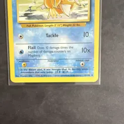 The Pokemon Company Magikarp #035/102 Base Set Shadowless 1st Ed Uncommon 30 HP… - Image 4