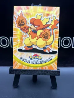 Magmar #126 Blue Label - 1999 Pokemon Topps TV Animation Series 1 Regular LP - Image 2