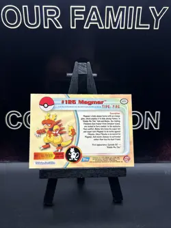 Magmar #126 Blue Label - 1999 Pokemon Topps TV Animation Series 1 Regular LP - Image 4