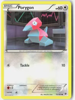 Porygon 72/101 Common Plasma Blast Pokemon Near Mint - Image 1