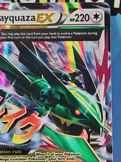 M Rayquaza EX 76/108 Roaring Skies Holo Pokemon Card Nm/lp - Image 3