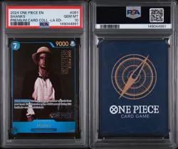 Bandai Shanks P-051 Premium Card Collection LA ED Promo PSA 10 One Piece 2024 - Image 3