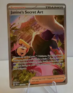 Pokemon TCG Janine's Secret Art Prismatic Evolutions Full Art Card 173/131 - Image 1