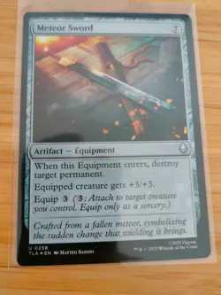 MTG Meteor Sword (FOIL) 0258 Avatar: The Last Airbender M/NM Free UK P&P - Image 1