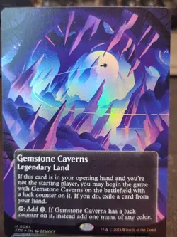 Gemstone Caverns (0061) (Borderless) Edge of Eternities: Stellar Sights Foil - Image 1