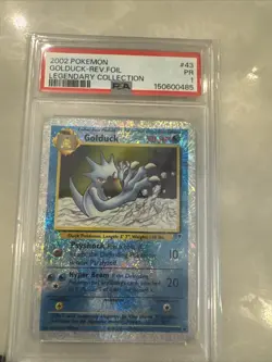 Pokemon Golduck Reverse Holo Rare Legendary Collection 43/110 Nintendo PSA 1 - Image 2