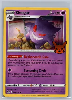 Gengar (2022 Copyright Date) 066/196 Holo Trick or Trade BOOster 2023 Pokemon NM - Image 1