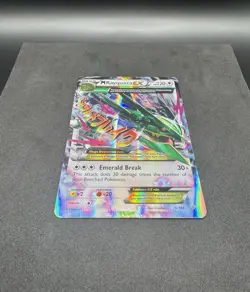 Pokemon TCG M Rayquaza EX 76/108 Roaring Skies Ultra Rare Full Art Holo NM - Image 3