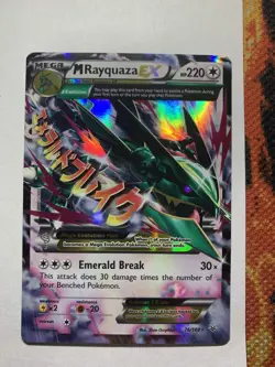 Pokemon Mega Rayquaza EX Roaring Skies 76/108 near mint FREE SHIPPING - Image 1