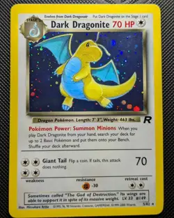 Team Rocket Dark Dragonite 5/82 Holo Rare English 2000 Unlimited - Image 1