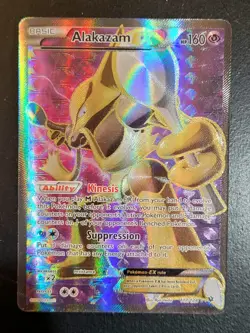 Pokemon TCG 2016 Alakazam EX #117/124 Full Art - Fates Collides Near Mint - Image 3