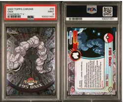 PSA 9 Onix • Topps Chrome Pokemon TV 2000 - Image 1