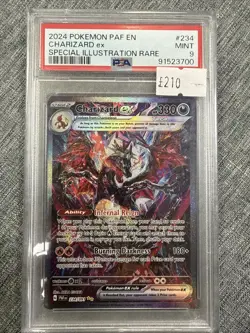Pokemon TCG Paldean Fates Charizard EX SIR 234/091 PSA 9 - Image 1