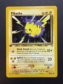 2000 Pokemon Neo Genesis 1st Edition Pikachu #070/111 - Image 1
