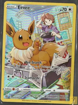 Eevee TG11/TG30 Holo Brilliant Stars Trainer Gallery Pokemon NM - Image 1