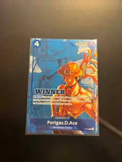 Portgas D Ace Winner Promo P-103 NM One Piece TCG English - Image 1