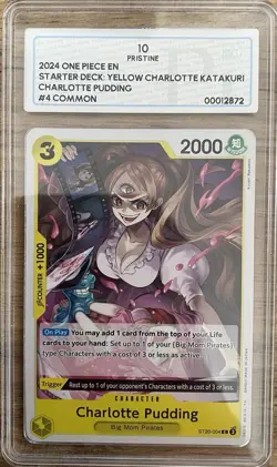 One Piece Charlotte Pudding ST20-004 - Starter Deck Katakuri Grading 10 Pristine - Image 1