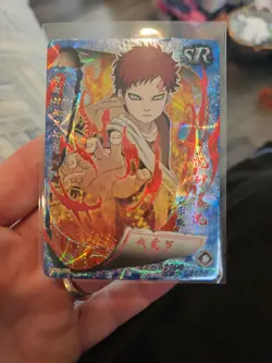 Gaara SR-0011 Naruto Kayou Heaven Scroll Trading Card Holo Foil Blue - Image 1