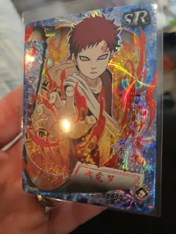 Gaara SR-0011 Naruto Kayou Heaven Scroll Trading Card Holo Foil Blue - Image 2