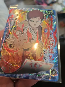 Gaara SR-0011 Naruto Kayou Heaven Scroll Trading Card Holo Foil Blue - Image 3