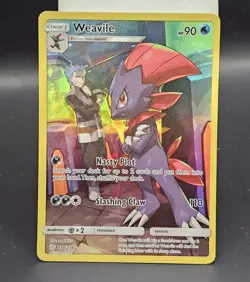 Pokemon Card - Weavile 238/236 - Cosmic Eclipse - Secret Rare, NM! - Full Art - Image 1