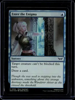 Enter The Enigma - 52 - Foil - DSK - NM - MTG Magic the Gathering - Image 1
