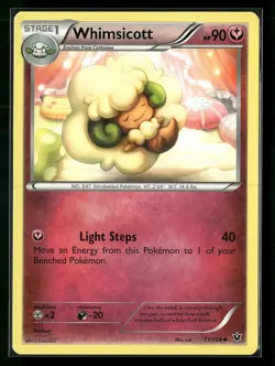 Whimsicott 71/124 Uncommon Pokemon XY - Fates Collide NM - Image 1