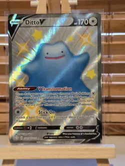 Pokemon TCG Ditto v Shining Fates Holo Card SV118/SV122 NM/M Condition - Image 1