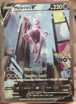 Mewtwo V 72/78 Full Art Pokemon Go - Image 1