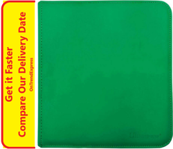 ULTRA PRO Binder 12 pocket Zippered PRO Binder Holds 480 Cards GREEN NEW - Image 1