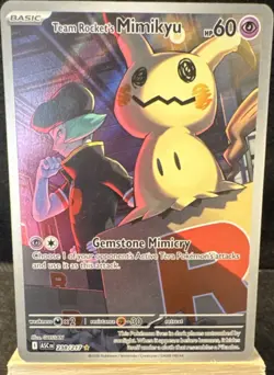 Pokemon Team Rocket's Mimikyu Holo Rare 238/217 SV 151 Basic 60 HP English - Image 1