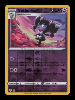 REVERSE HOLO GOTHORITA UNCOMMON 074/189 LP POKEMON - Image 1