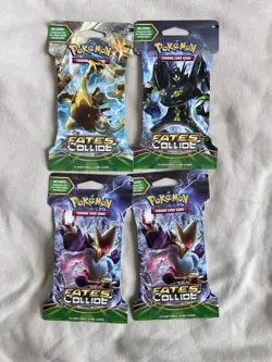 Pokemon XY Fates Collide Sleeved Booster Pack 4x - Image 1