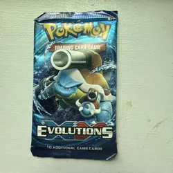 Pokemon TCG XY Evolutions Booster Pack Mega Blastoise Artwork Sealed - Image 1