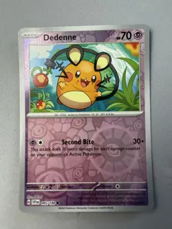 Pokemon TCG * Scarlet & Violet * 95/198 Dedenne REVERSE HOLO Common * FRESH PK - Image 1