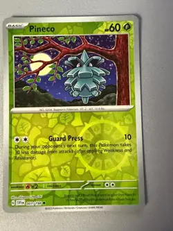 Pokemon TCG * Scarlet & Violet * 1/198 Pineco REVERSE HOLO Common * FRESH PK - Image 1