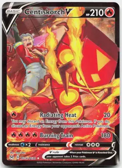 Centiskorch V TG14/TG30 Holo V Rare Lost Origin Trainer Gallery Pokemon NM - Image 1