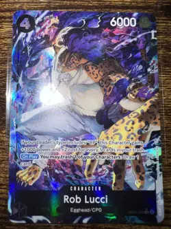 One Piece CCG Rob Lucci EB04-048 SR (Alt Art) Adventure on Kami's Island OP-15 - Image 1