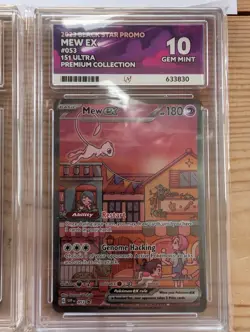 Pokemon Mew EX Black Star Promo TCG Card SVP053 151 Ace 10 PERFECT SUB GRADES - Image 1