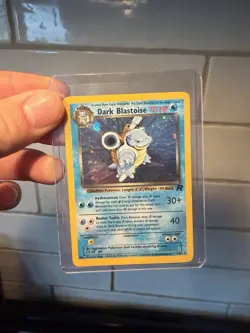 Dark Blastoise 3/82 Holo Rare Vintage Team Rocket WOTC Pokemon Card NM - Image 1