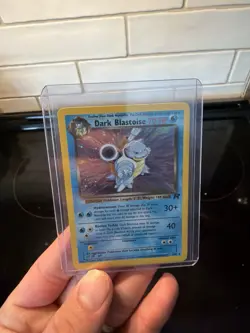 Dark Blastoise 3/82 Holo Rare Vintage Team Rocket WOTC Pokemon Card NM - Image 2