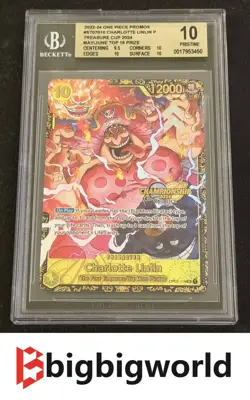 One Piece Card Game Charlotte Linlin Championship 2024 OP03-114 BGS10 - Image 1