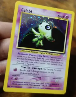 Celebi 3/64 Double Holo Neo Revelation Set Variant Error Pokemon Card VLP - Image 5