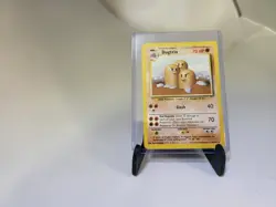 Dugtrio Base Set 19/102 Uncommon Pokemon Card Unlimited LP Rare W/Crease #N43 - Image 2