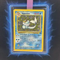 ⭐ Vaporeon 12/64 ⭐ Original Holo Rare Jungle Set Pokemon Card WOTC TCG 1999 - Image 1