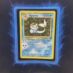 ⭐ Vaporeon 12/64 ⭐ Original Holo Rare Jungle Set Pokemon Card WOTC TCG 1999 - Image 2